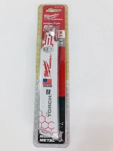 4pc Milwaukee 48-00-5782 Sawzall Metal Blade 6” Inch, 14 TPI (4 in Pack) - Picture 1 of 2