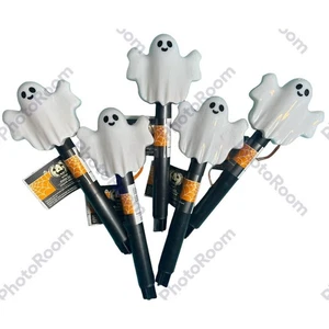 LUCES SOLARES Juego de 5 Luces Fantasmas Estaca Camino Solar Decoración Halloween Patio Decoración - Imagen 1 de 4