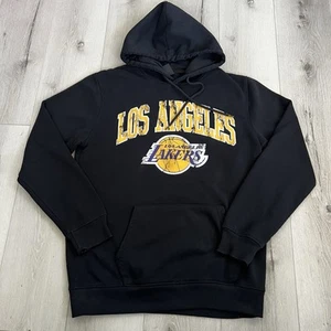 Men’s Los Angeles Lakers NBA Basketball Pullover Black Hooded Sweatshirt Size M - Picture 1 of 9
