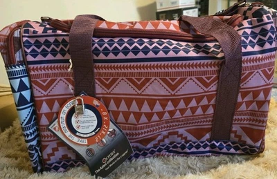 5 Cities Duffle Bag Gym Bag Aztec Multi-Colored  21x12x8" Airline Approved   New - Image 1 of 4