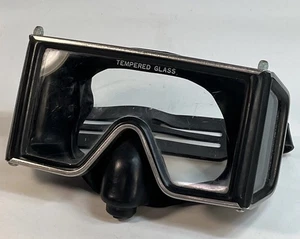 Gafas de máscara de buceo vintage envolventes de vidrio templado Aqua Lung US Divers - Imagen 1 de 5