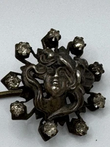 Antike Hutnadel Viktorianisch Edwardianisch Liebhaber Jugendstil Unmarkiert 8" - Bild 1 von 5