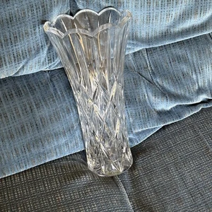 Gorham, Lady Anne schwere Kristallvase, 14", Voll Bleikristall, Tschechien - Bild 1 von 13