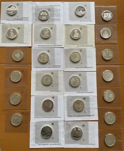 25 x 10 DM Gedenkmünzen PP im Original Noppenfolder , Silber , Investorenpaket - Bild 1 von 1