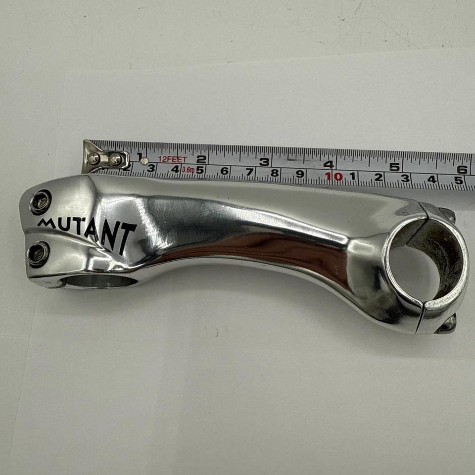 Vástago MUTANTE 3T plata 1 1/8” 25,8 mm/26,0 mm abrazadera, 120 mm longitud NOS Foto 1 de 4