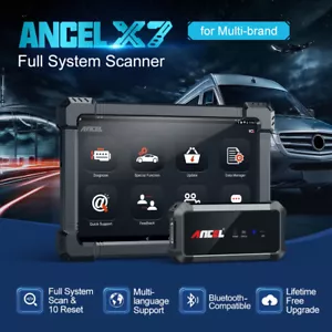 ANCEL X7 All System OBD 2 Scanner DPF BMS ABS OIL EPB Reset Car Diagnostic Tool - Picture 1 of 7