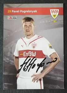 3657 Pavel Pogrebnyak VfB Stuttgart 2009/10 Autogrammkarte original signiert - Picture 1 of 1