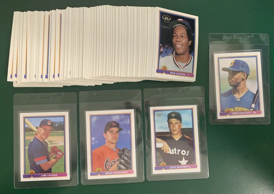 1991 Bowman Baseball SET BREAK singles - stars, commons, HOFers, #1-250 - Image 1 of 1