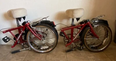 Lote de 2 bicicletas plegables Dahon Stow Away de colección__¡LEER POR FAVOR!!! Foto 1 de 4