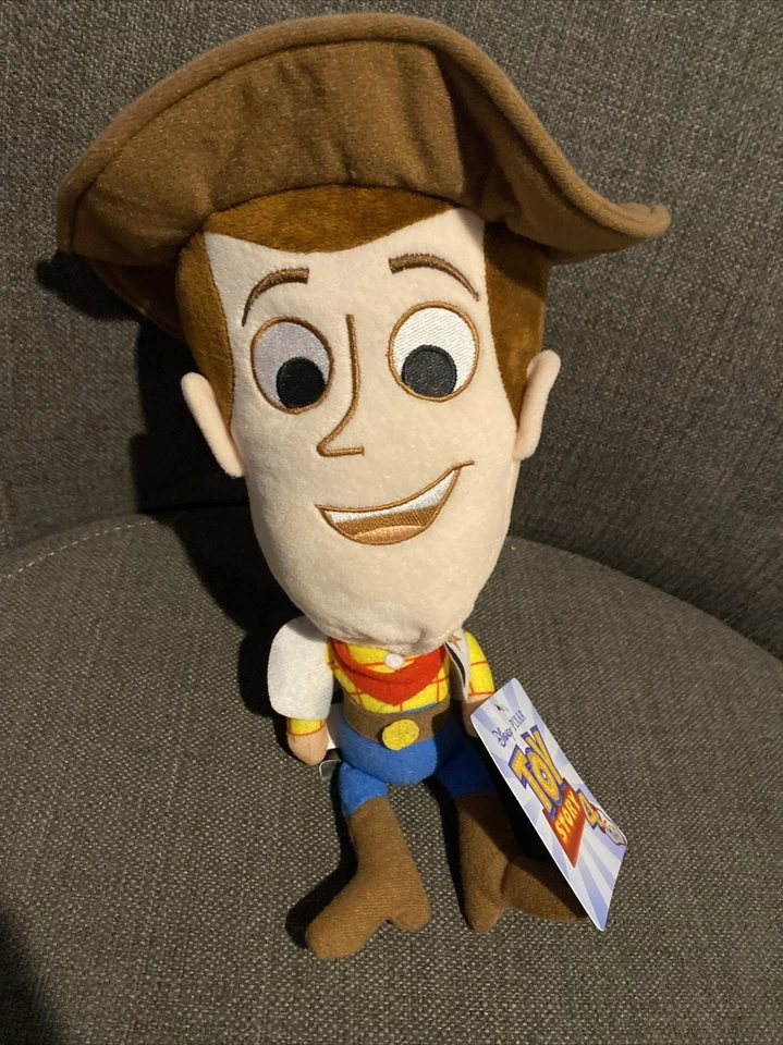 "Muñeco de peluche Disney Pixar Toy Story 4 Woody 8"" nuevo con etiqueta cremallera en la parte posterior" Foto 1 de 3