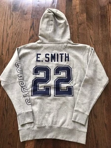 Mens Mitchell &Ness Dallas Cowboys Emmitt Smith Fleece Hoodie Gray Size Mens M - Picture 1 of 8