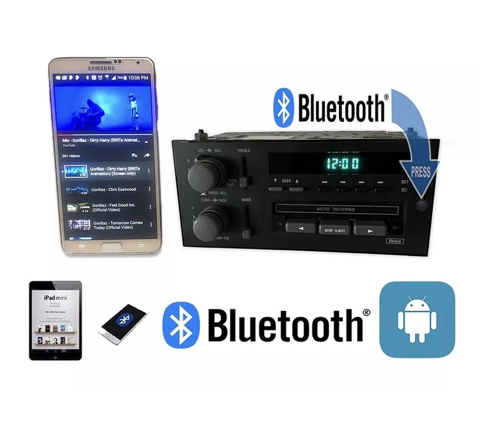 ✅88-89 CASSETTE PONTIAC FIERO AM FM BLUETOOTH FUNCIÓN RADIO OEM Foto 1 de 2