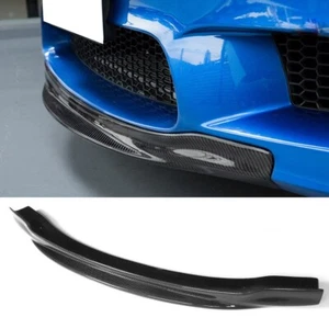 Carbon Fiber Front Bumper Lip Chin Spoiler For 2012-2016 2017 BMW F10 RKP Style - Picture 1 of 10
