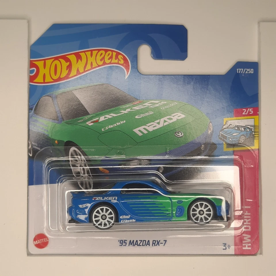 Hot Wheels Mattel 2022 '95 Mazda RX-7 177/250 HW Drift 2/5 - Immagine 1 di 1