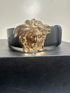 Reversible Versace Medusa Head Leather Belt EU 80/US 32 - Picture 1 of 7