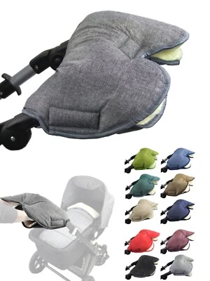 Muff Handschuh Handwärmer für Kinderwagen Buggy mit Lammwolle für warme Hände - Bild 1 von 4