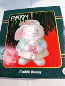 Carlton Card Heirloom Collection Cuddle Bunny Easter Ornament 2001 Christmas - Picture 1 of 6