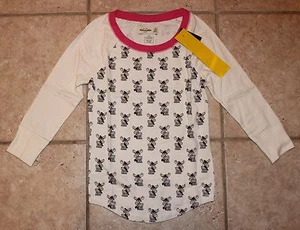 NWT Abercrombie Girls XL Size 16 Moose with Hat Scarf Mittens Sleep Top - Picture 1 of 2