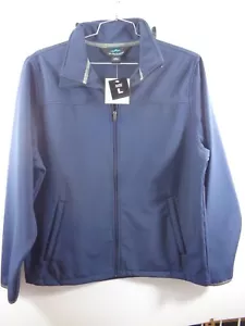 NWT TRI- MOUNTAIN Men's Soft Shell Jacket Size Large Navy Blue Coat - Picture 1 of 3