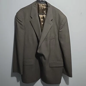 Chaps Ralph Lauren Blazer Mens 48R Gray 100% Wool 2 Button Career Business - Picture 1 of 13