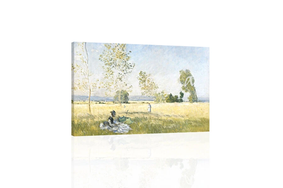 Meadow At Bezons-Monet - - CANVAS OR PRINT WALL ART - Image 1 of 2