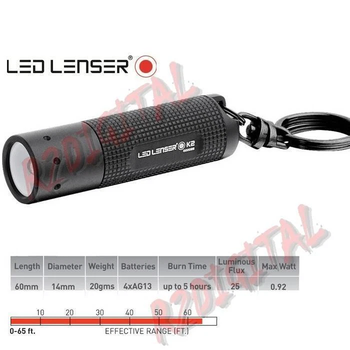 Torce LED Lenser K2 25 Lumen (distance 20 M)