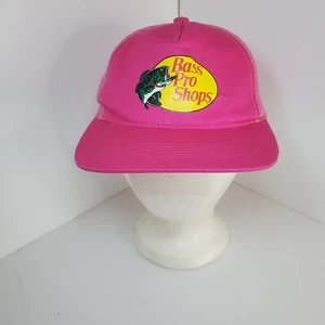 Bass Pro Shops Girls Pink Hat Outdoor Fishing Baseball Trucker Mesh Cap SnapBack - Picture 1 of 8