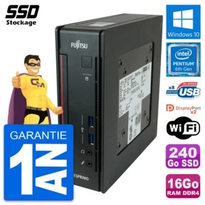 Mini PC Fujitsu Esprimo Q956 Pentium G4400T RAM 16Go SSD 240Go Windows 10 Wifi - Bild 1 von 7