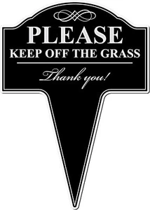 Please Keep Off The Grass Aluminum Yard Sign 10x14 - Picture 1 of 2