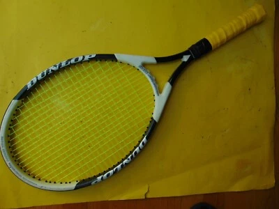 Raqueta de tenis Dunlop Sport Abzorber 108 grafito YT05303 4 1/2" agarre cuerda nueva Foto 1 de 4