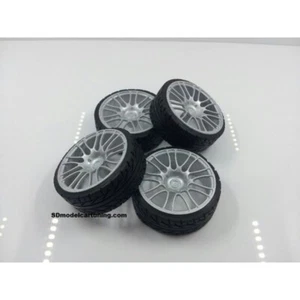 Cerchi SD 21 pollici Hamann concavi argento 38 mm 1:18 modellino auto tuning - Foto 1 di 1
