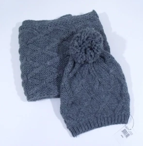 Altare graue Boulce Mütze & Schlaufe Schal Set neu mit Etikett - Bild 1 von 3