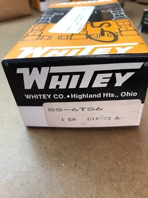 Swagelok Whitey SS-6TS6 Stainless Steel Needle Valve - Image 1 of 2