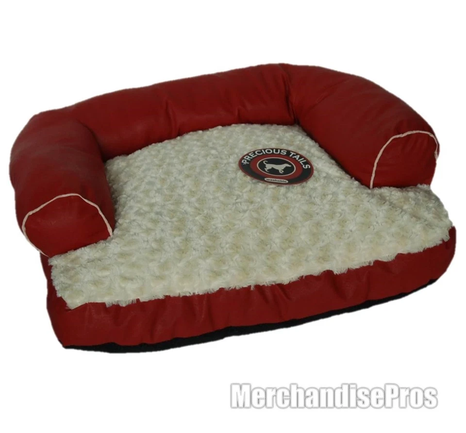 PRECIOUS TAILS CAMA PARA PERROS TAMAÑO MEDIANO CON FUNDA LAVABLE EXTRAÍBLE ¡NUEVA! Foto 1 de 3