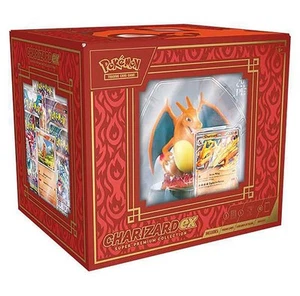 Pokemon TCG Charizard EX Super-Premium Collection; Figur, 10 Boosterpacks & - Bild 1 von 4