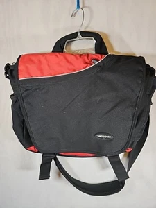 Samsonite Computertasche mit Schultergurt schwarz und rot - Bild 1 von 11