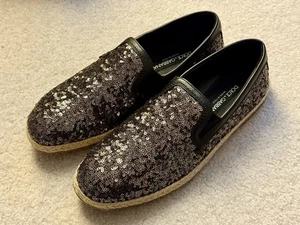 Dolce & Gabbana Pailletten Hausschuhe Halbschuhe Schwarz Herren Größe 8 " - Bild 1 von 4