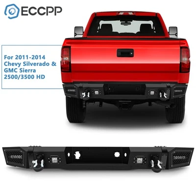 For 2011-2014 Chevy Silverado 2500 3500 HD Complete Steel Rear Bumper Assembly Foto 1 de 4