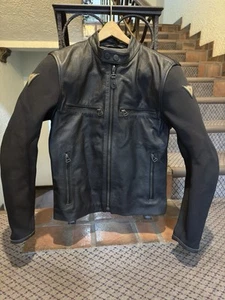 Dainese GLADIATOR Leather Textile Motorcycle Race Street Full Zip CE Armor RARE - Bild 1 von 24
