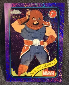 2025 Topps Marvel Chrome PURPLE SHIMMER REFRACTOR #60 Kid Juggernaut #/75 - Imagen 1 de 1