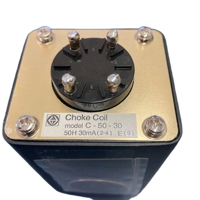 Hashimoto C-50-30 Bobina de obturación 50H 30mA Filtro de potencia Inductor Tubo Amplificador Excelente Foto 1 de 4