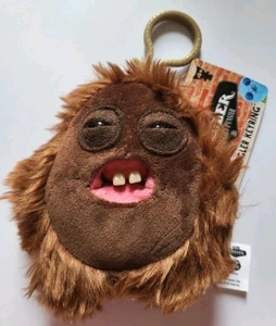 Fuggler 5 Zoll Schlüsselanhänger Hecke Grog Plüsch lustig hässlich Monster braun Neu mit Etikett - Bild 1 von 1