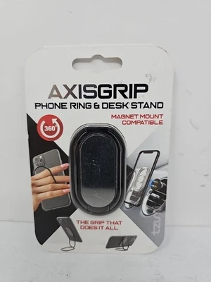 AXISGRIP Phone Ring & Desk Stand 360° Cell Phone Mount Magnet Compatible 7972BLK - Image 1 of 2