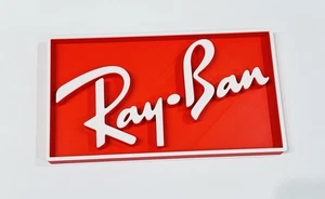 Decorative designer Ray Ban logo Sign Display Watch 20cm - Picture 1 of 4