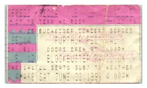 Furthur Phil Lesh Bob Weir Ticket Stub June 22 1996 Charlotte North Carolina - Picture 1 of 2