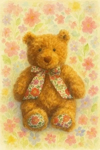 JE06 Jellycat Inspired Danjo Liberty Bartholomew Watercolour  Print Poster A4/A3 - Picture 1 of 1