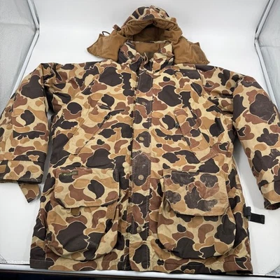 Vintage Columbia Omni-Tech Duck Camo Hunting Jacket Waterproof Breathable Mens L - Image 1 of 4