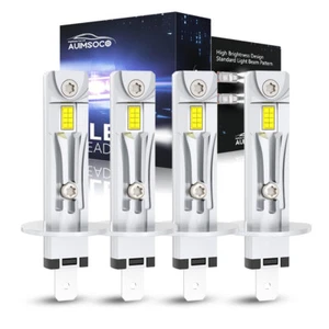 4X H1 10000K LED Headlight Bulbs Conversion Kit High Low Beam Super Bright White - Picture 1 of 12