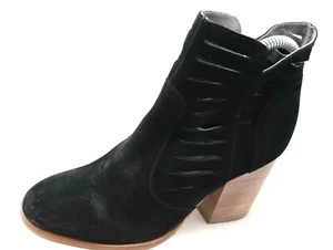 Stivaletti stivaletti donna Seychelles misura 6 neri pelle scamosciata tacco zip laterale - Foto 1 di 12