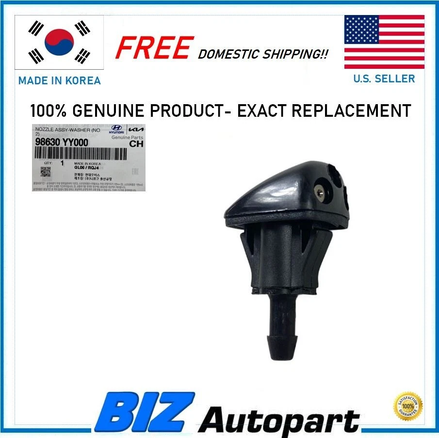 GENUINE ! WIPER WASHER NOZZLE FOR 1999-2009 HYUNDAI KIA OE # 98630-YY000 - Изображение 1 из 4